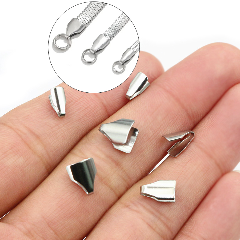 Jewelry Making Necklaces - 100pcs Stainless Steel 2-7mm Flat Cords