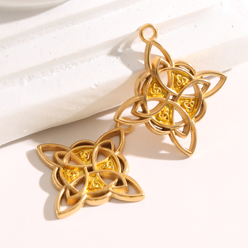 Jewelry Making Knots - 1-3PCS Gold Plated Celtic Knot Charms