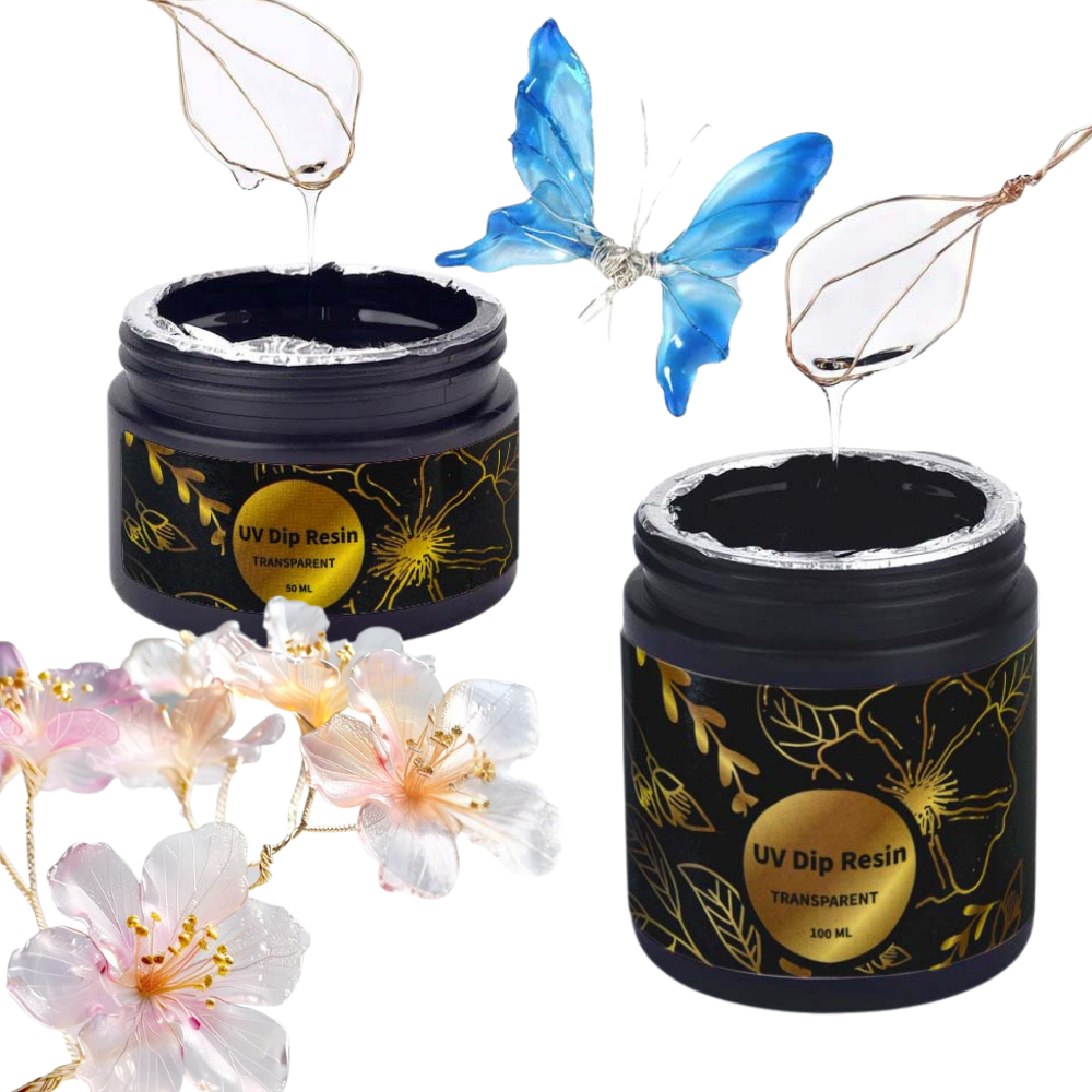 Jewelry Making With Copper Wire - UV DIP Resin Glue Set 50/100ml