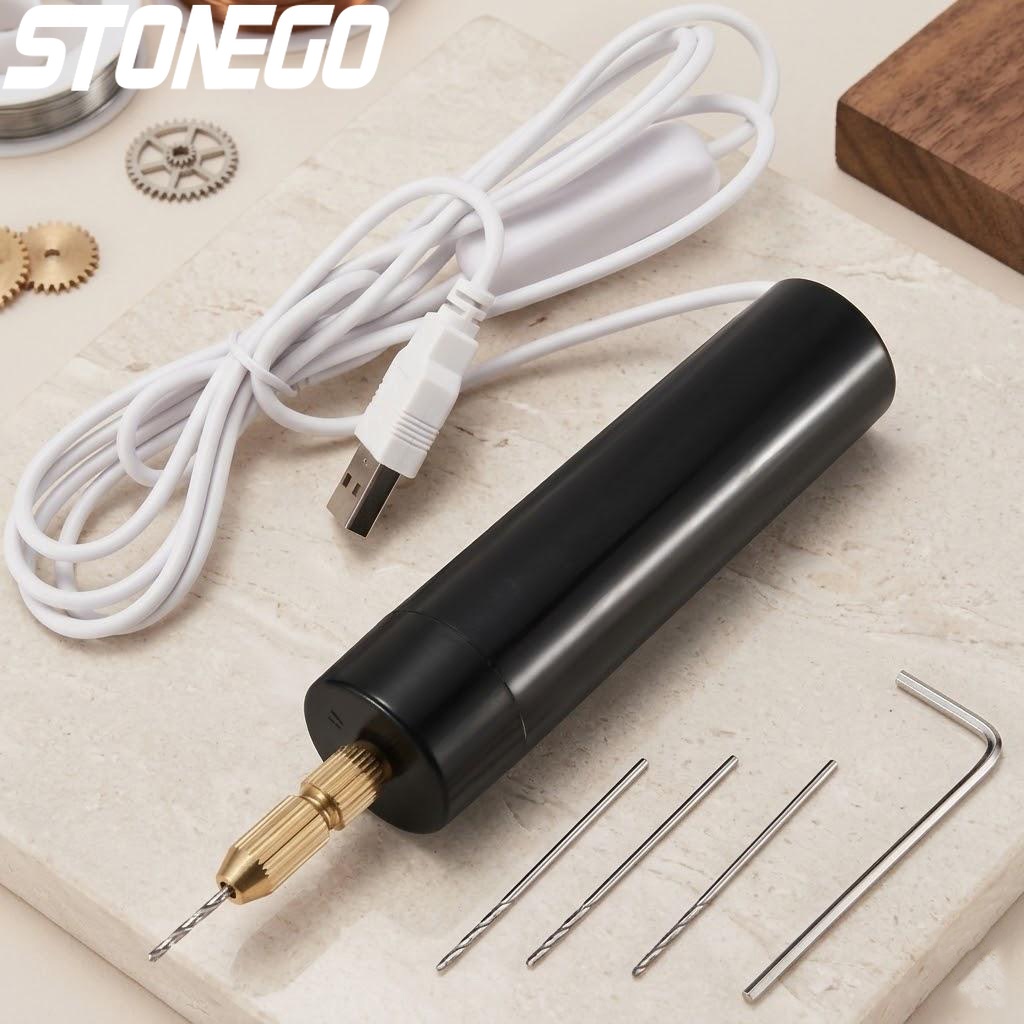 Jewelry Making Rotary Tool - Mini Electric Drill USB Rechargeable Handheld