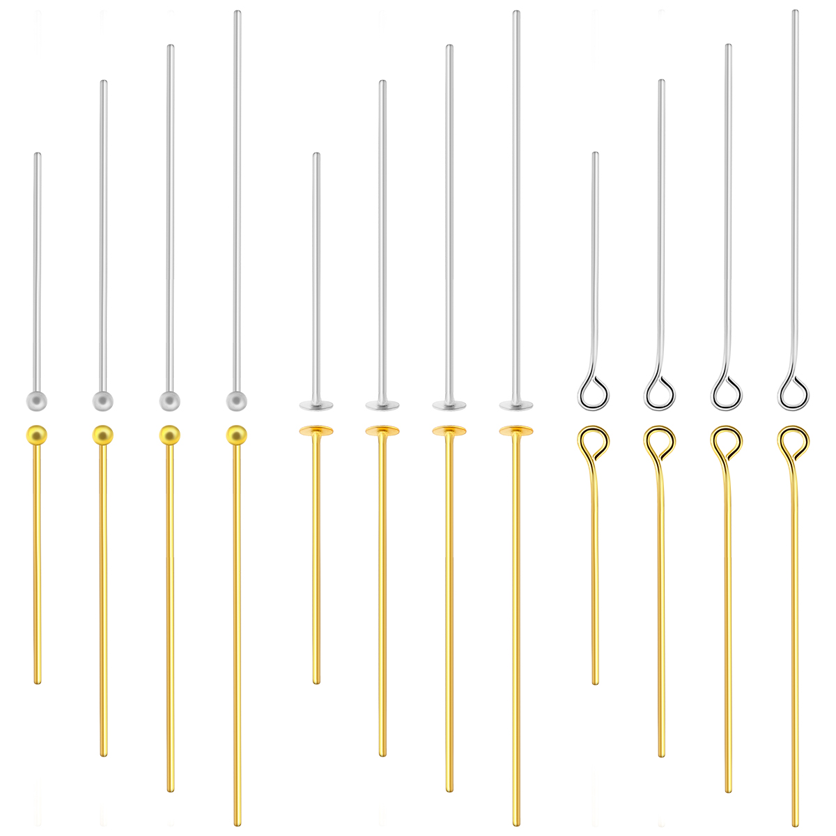 Jewelry Making Drill - 50-100pcs Stainless Steel Flat Head Pins