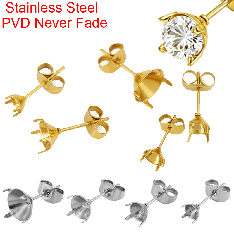Jewelry Making Stones - 20pcs PVD Never Fade Stainless Steel