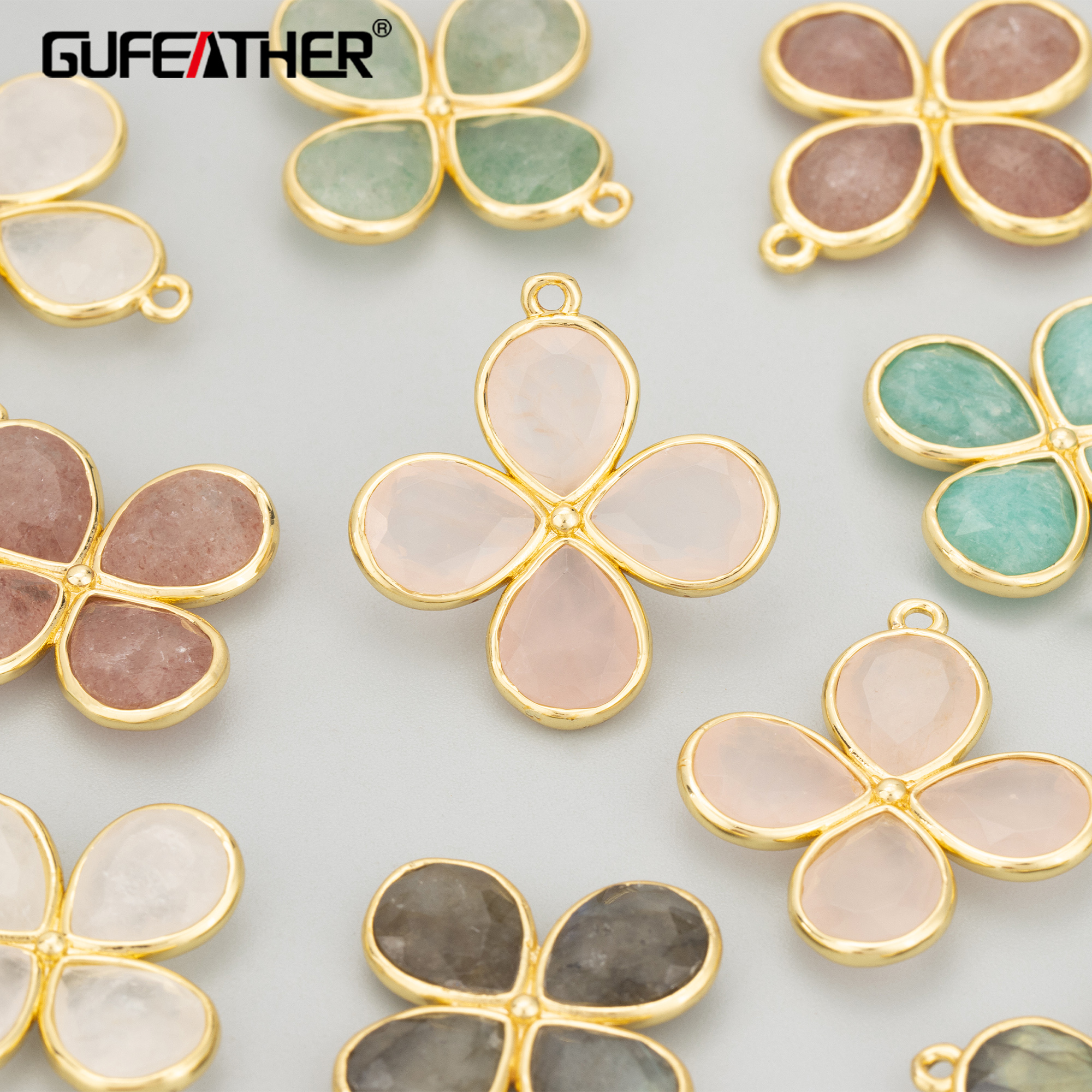 Jewelry Making Stones - GUFEATHER,1pcs/lot,MH56,jewelry accessories,18k gold plated,copper,natural stone,hand made,charms,diy
