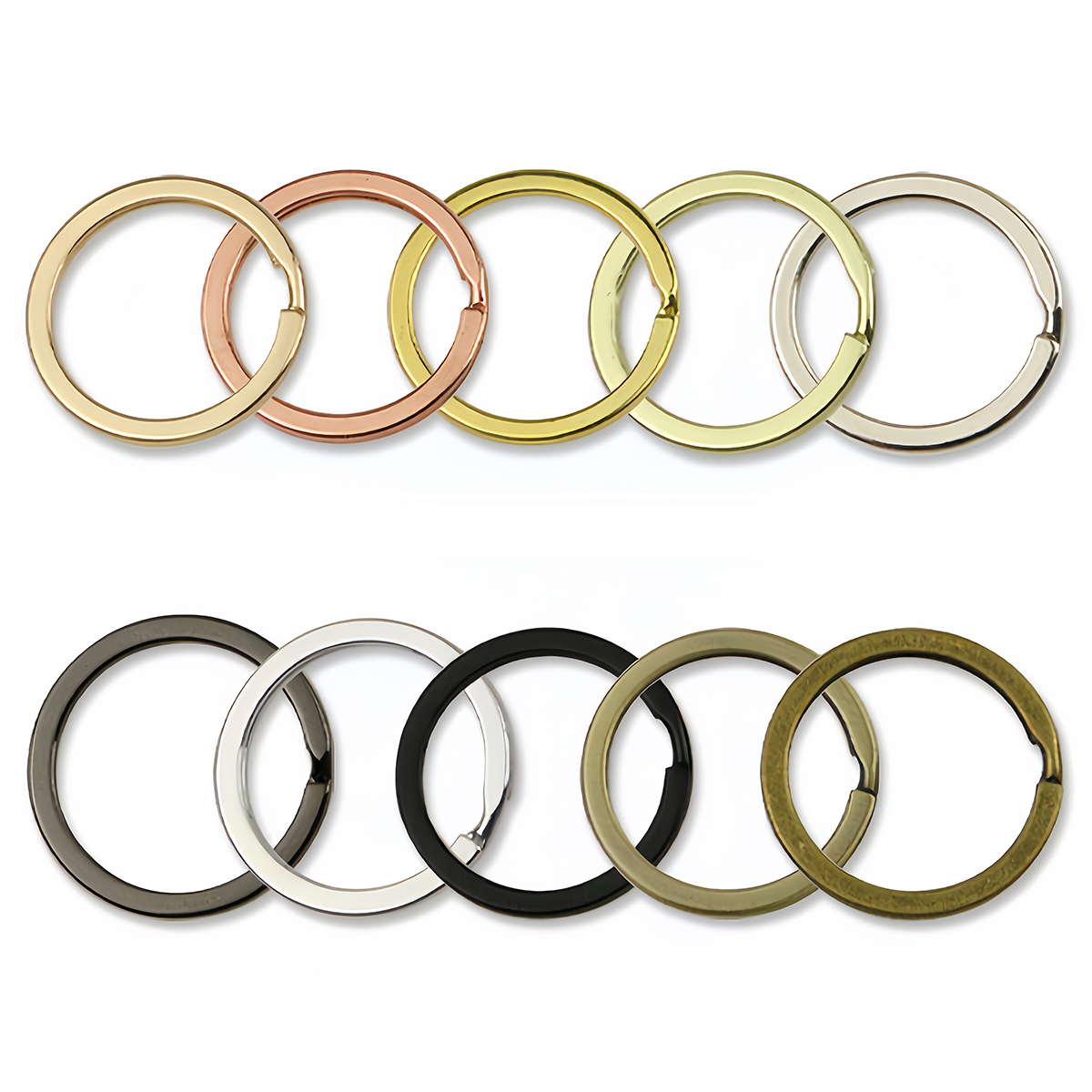 Jewelry Making Hoops - 5/10pcs Metal Alloy Key Rings 30mm