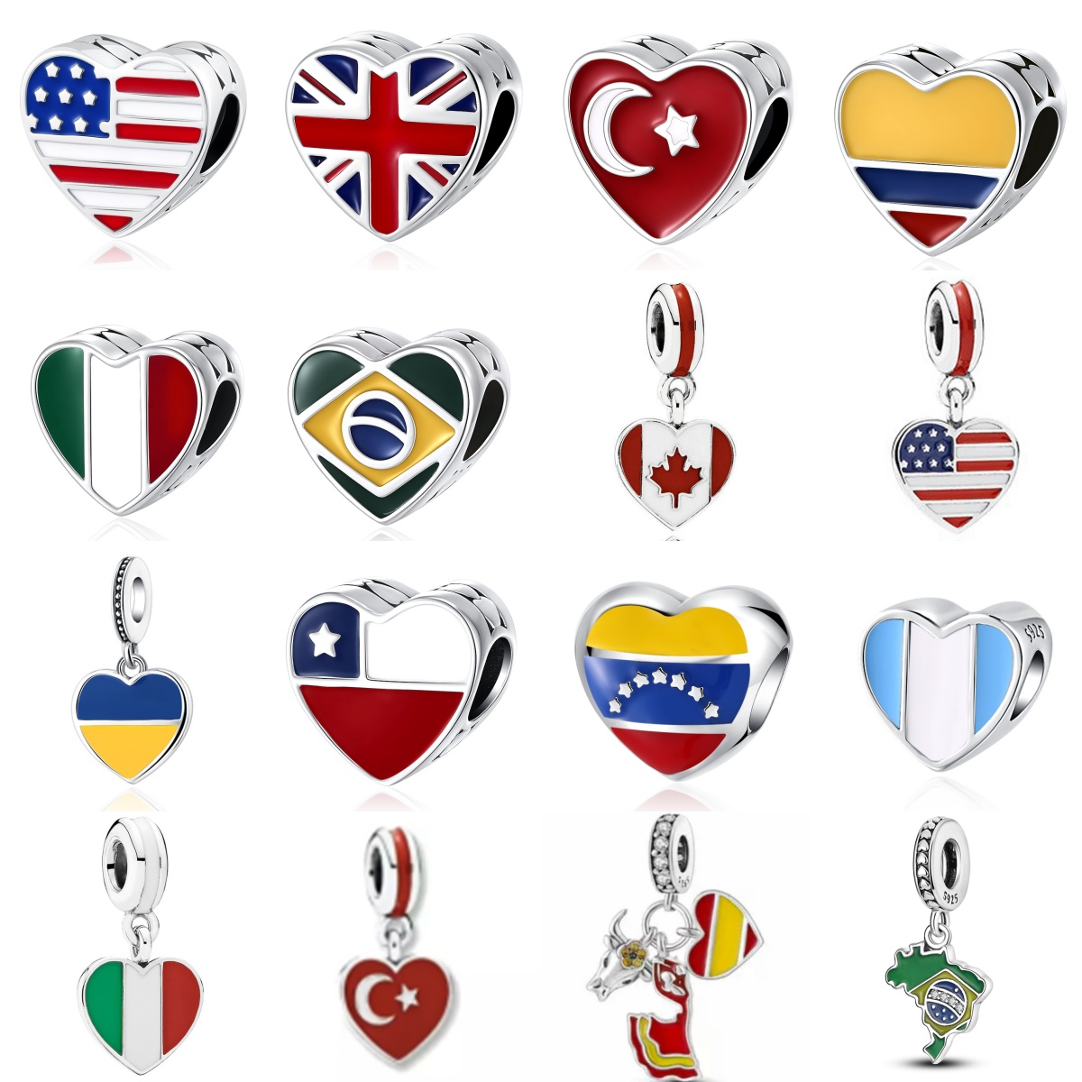 Jewelry Making Uk - 2025 Original 925 Silver National Flag