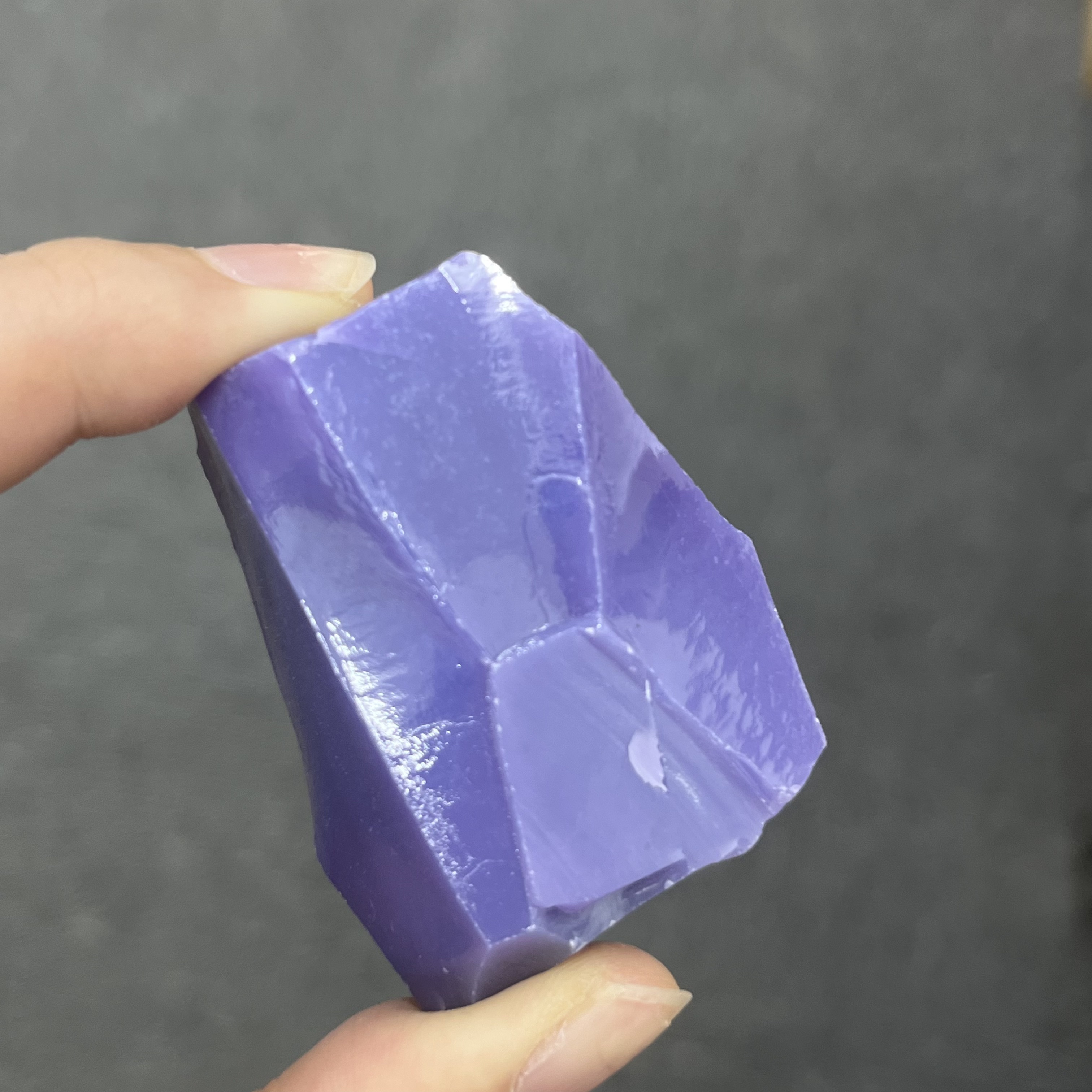 Jewelry Making Raw Materials - 1kg Deep Purple Milky Zircon Raw