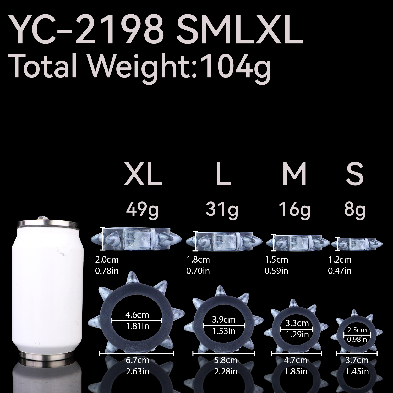 YOCY Male Penis Rings Set Rive - Jewelry Making Rivets recensie en prijs