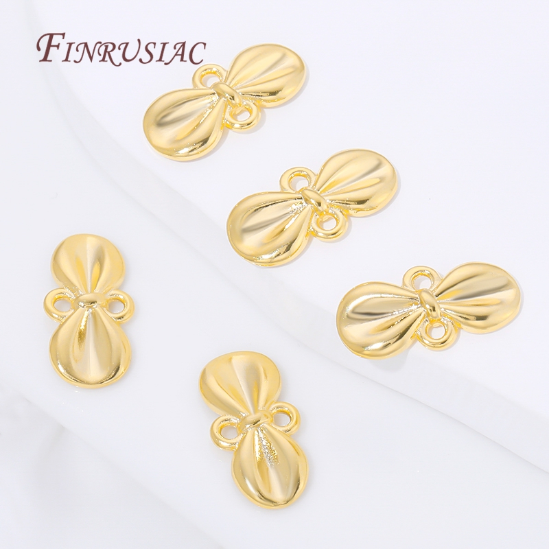 18K Gold Plated Bow Knot Charm - Jewelry Making Knots recensie en prijs