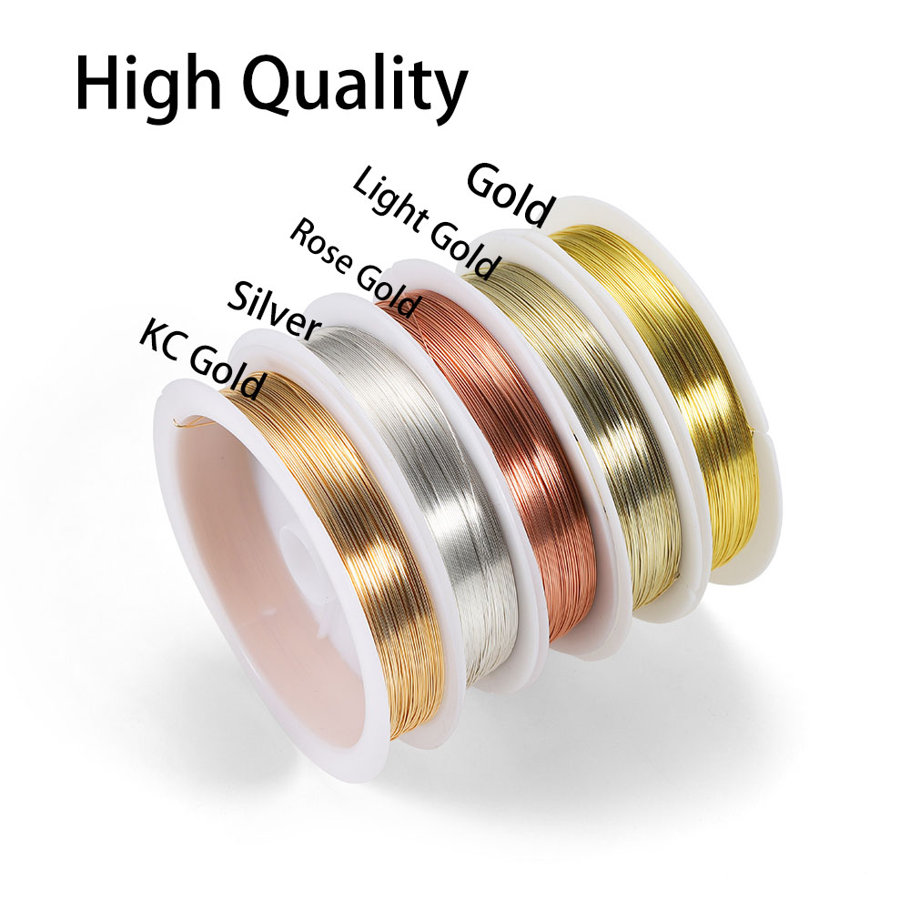 1Roll Gold Color Copper Wire 0 - Jewelry Making With Copper Wire recensie en prijs