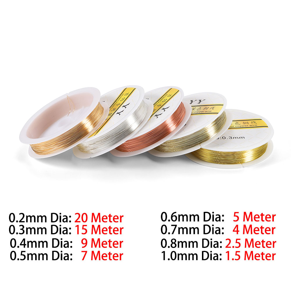 1Roll Gold Color Copper Wire 0 - Jewelry Making With Copper Wire recensie en prijs