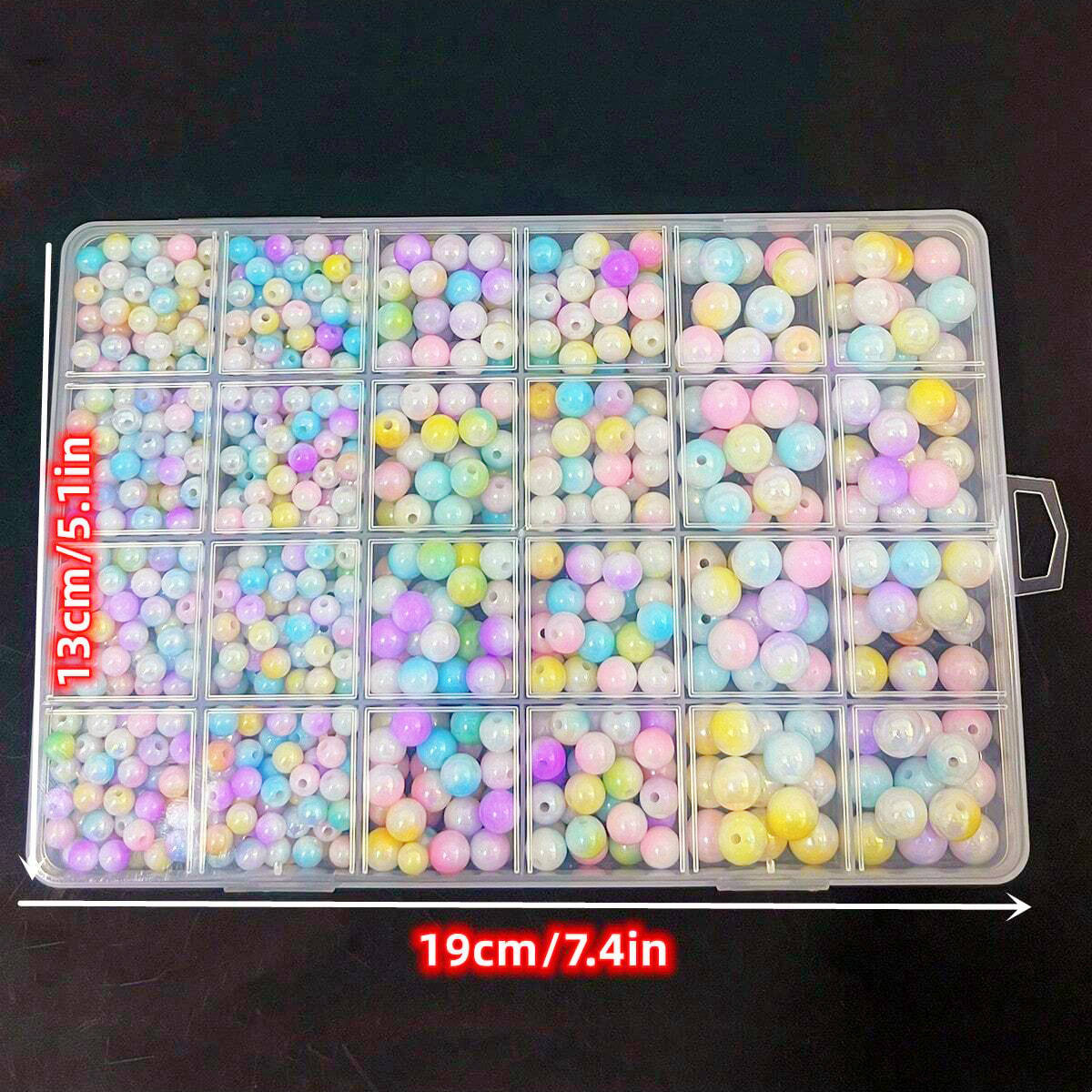 800pcs/24 grid set box 6mm/8mm - Jewelry Making For Birthday Party recensie en prijs