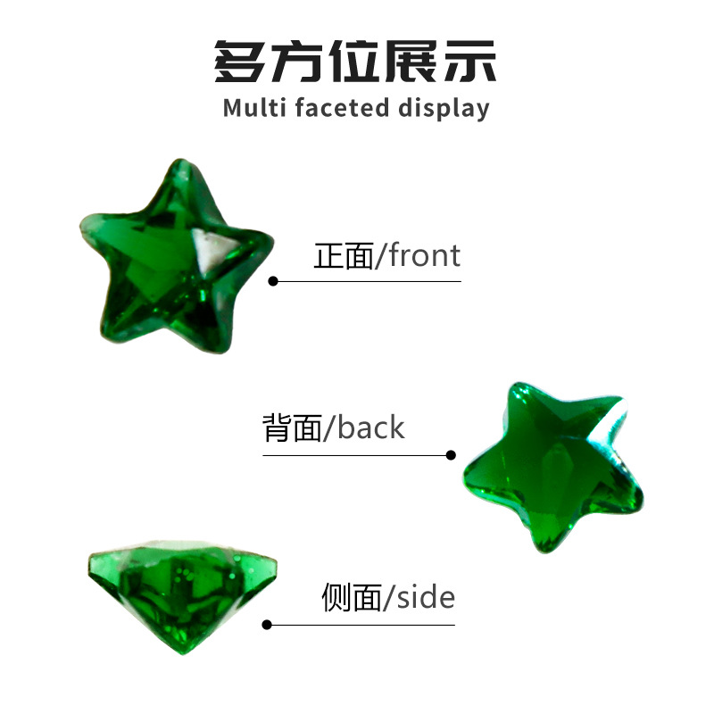 240pc/lot 4mm 5mm star heart b - Jewelry Making Stones recensie en prijs
