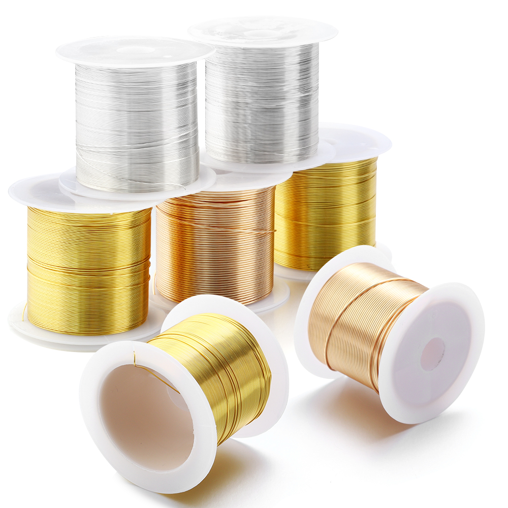 15-100m/Roll Gold Silver Color - Jewelry Making With Copper Wire recensie en prijs