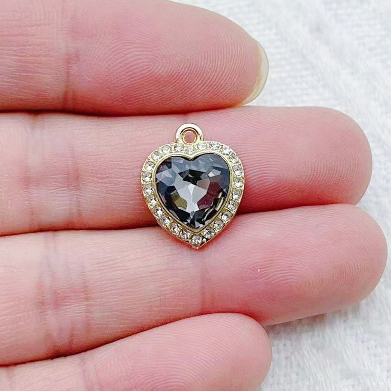 10pcs heart-shaped inlaid colo - Jewelry Making Necklaces recensie en prijs