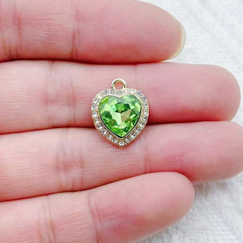 10pcs heart-shaped inlaid colo - Jewelry Making Necklaces recensie en prijs