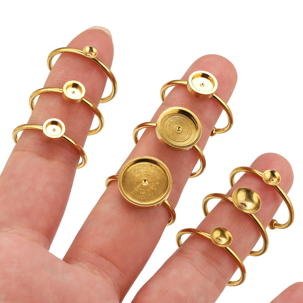 10pcs Stainless Steel Round Ad - Jewelry Making Stones recensie en prijs