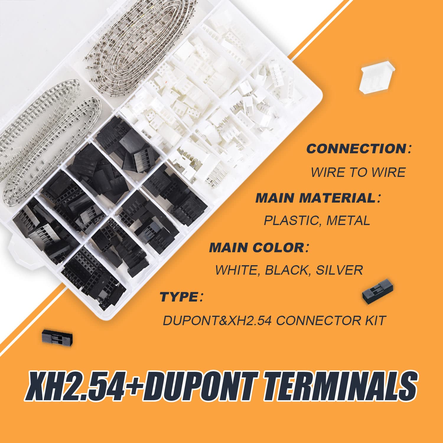 1080PCS Dupont/JST-XH Terminal - Head Pin Assorted recensie en prijs