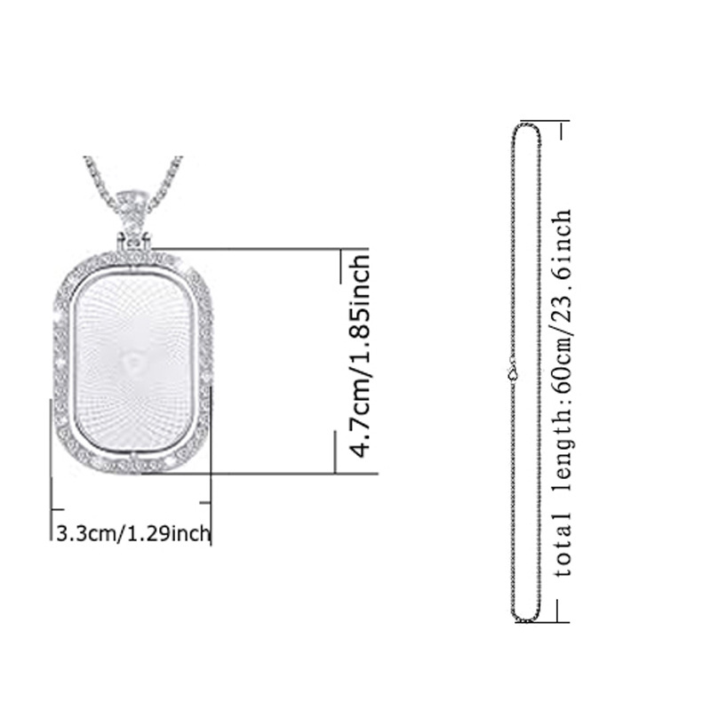 Personalized Custom Rectangula - Jewelry Making Necklaces recensie en prijs
