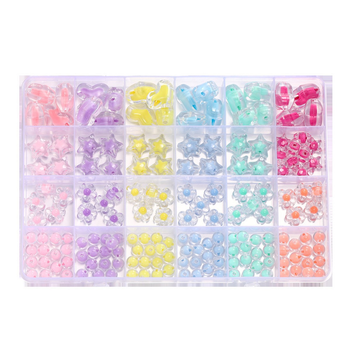 174pcs/Box Heart Acrylic Beads - Jewelry Making For Birthday Party recensie en prijs