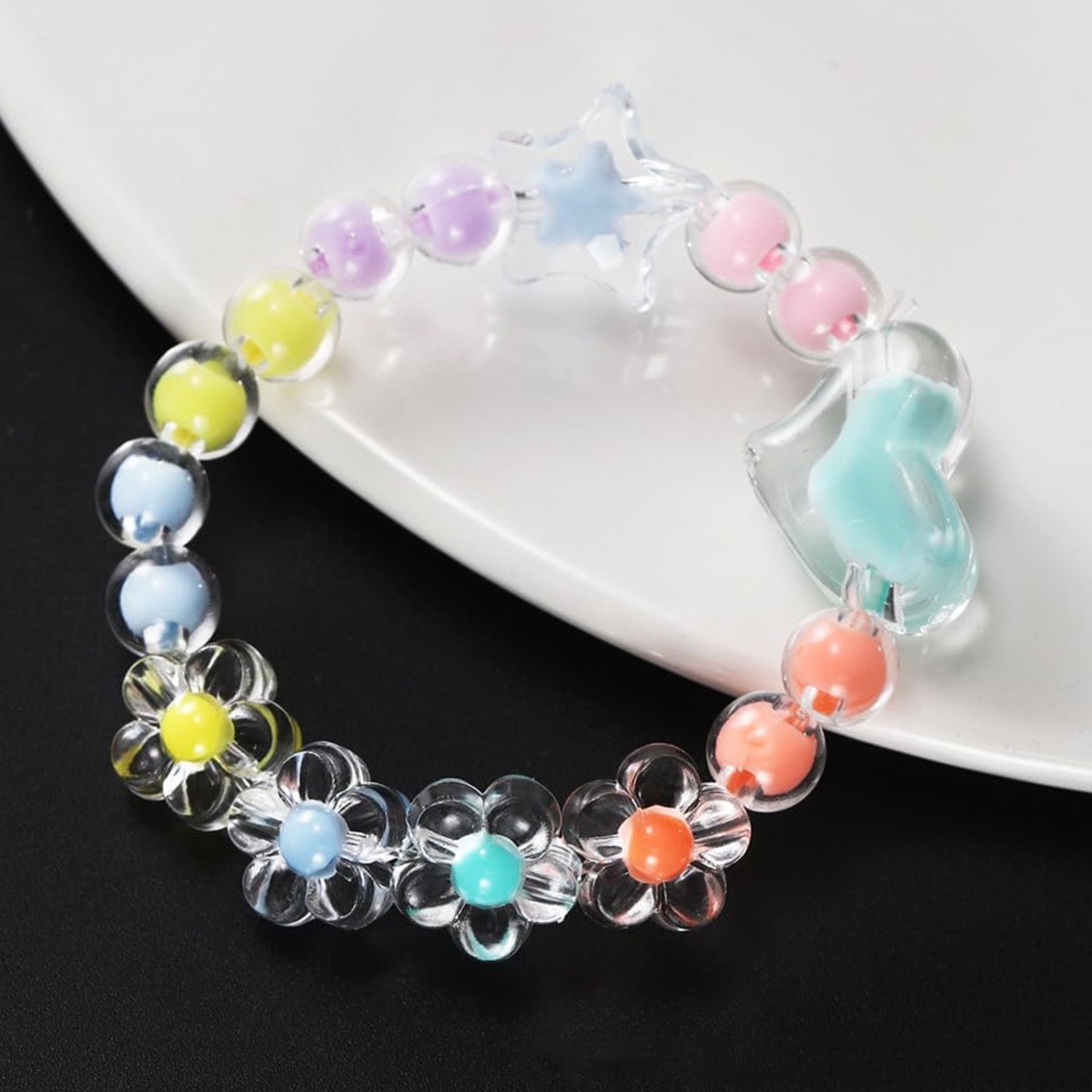 174pcs/Box Heart Acrylic Beads - Jewelry Making For Birthday Party recensie en prijs