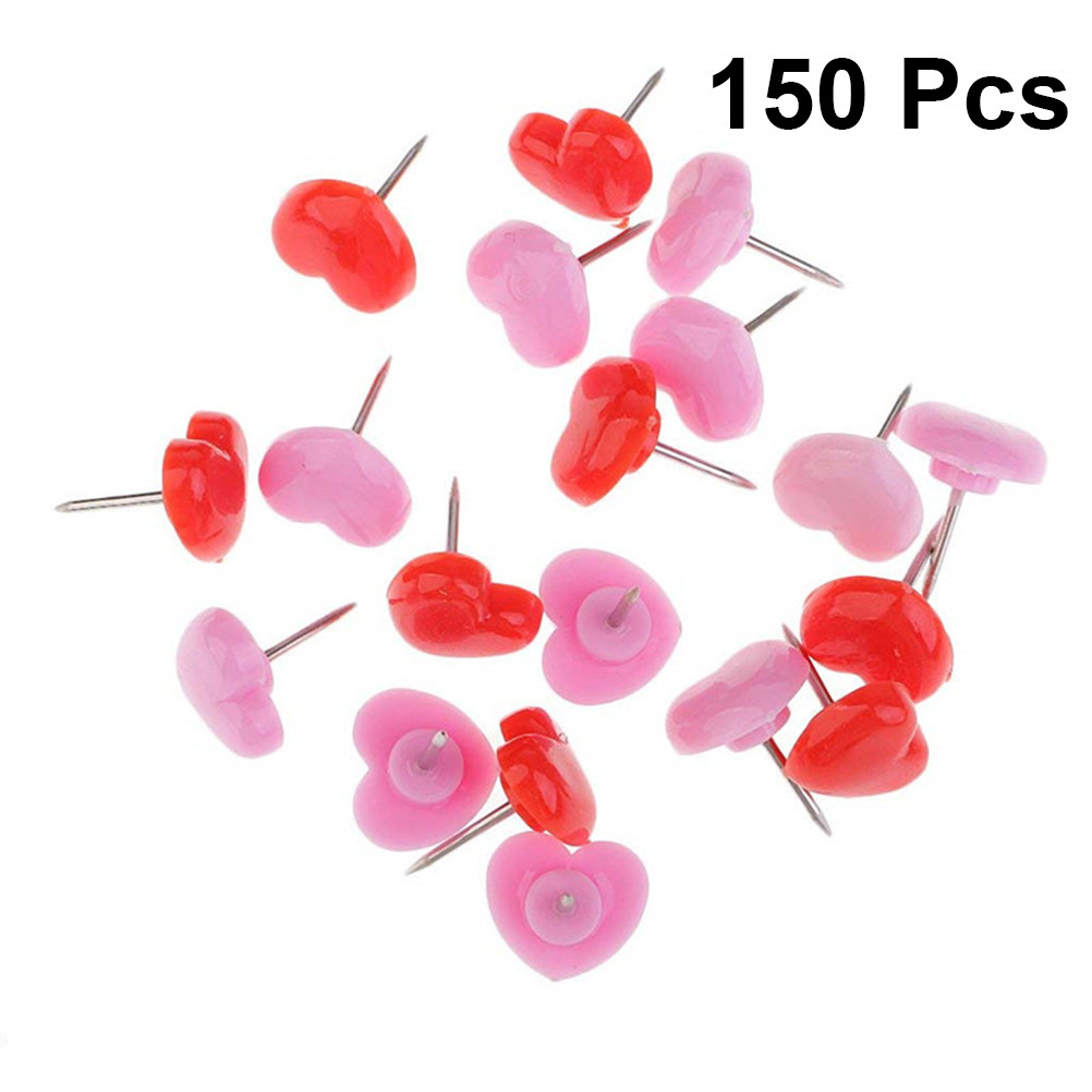 150Pcs Heart Tacks Plastic Hea - Head Pin Assorted recensie en prijs