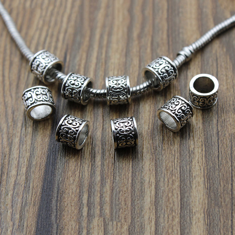 20pcs Metal Large Hole 6mm/Tib - Jewelry Making Silver recensie en prijs