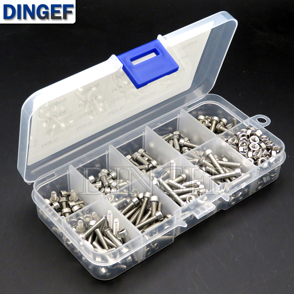 340PCS M3 M3x5 M3x6 M3x8 M3x10 - Head Pin Assorted recensie en prijs