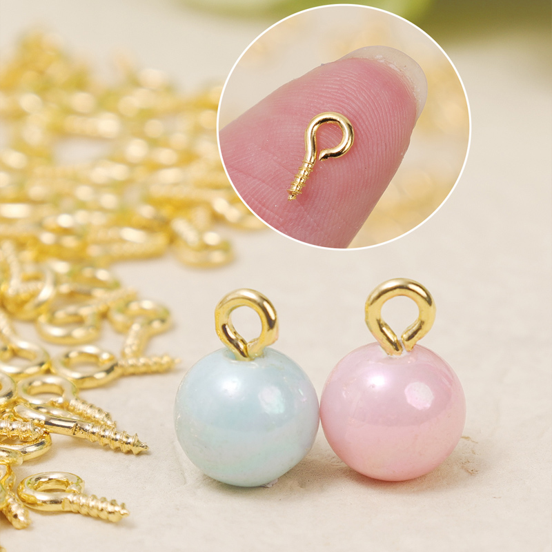 8/10mm Mini Screw Eye Pins Met - Jewelry Making Rivets recensie en prijs