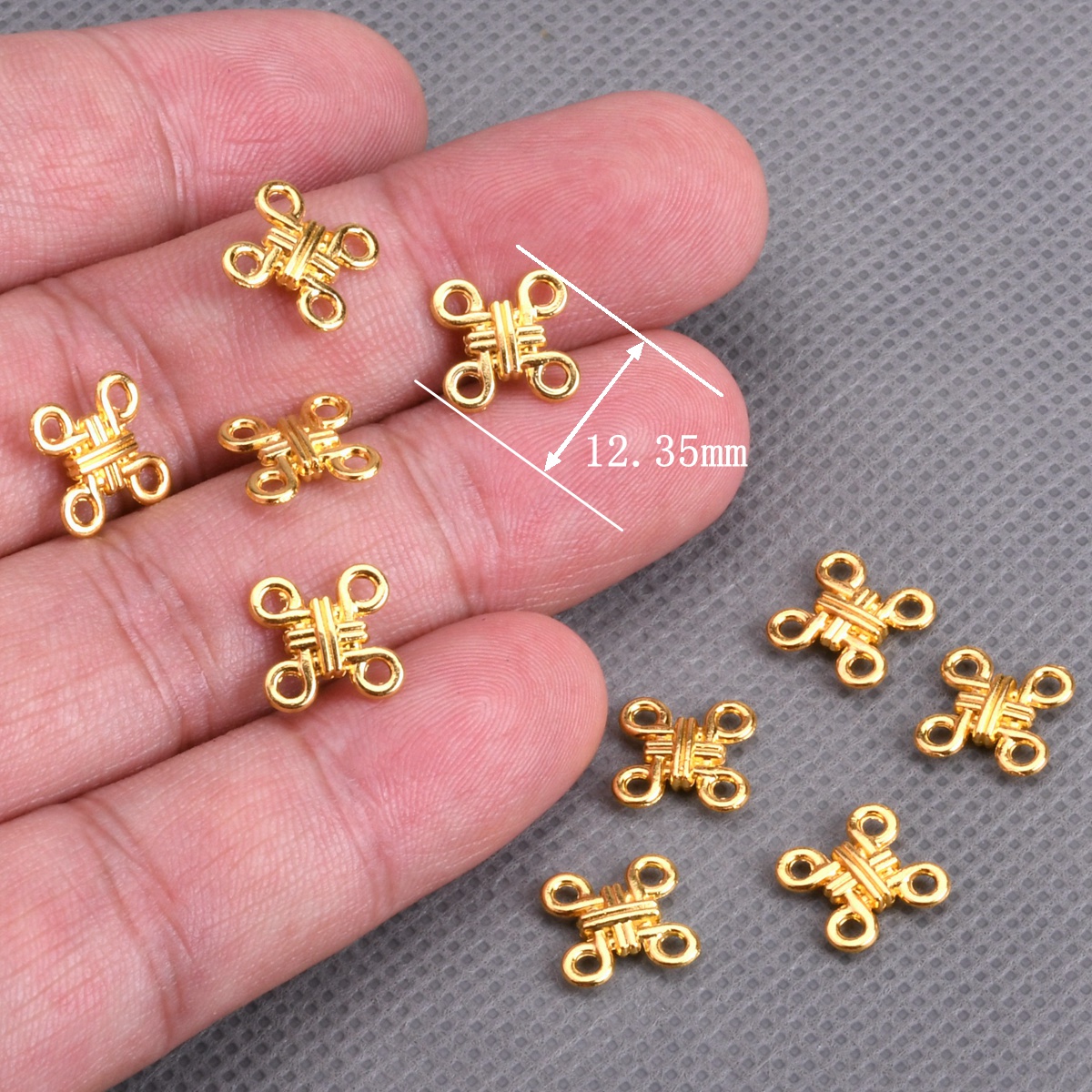 20pcs Cross Knot Shape 12mm Pl - Jewelry Making Knots recensie en prijs