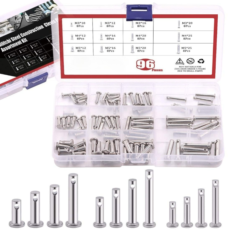 96pcs 304 Stainless Steel Metr - Head Pin Assorted recensie en prijs