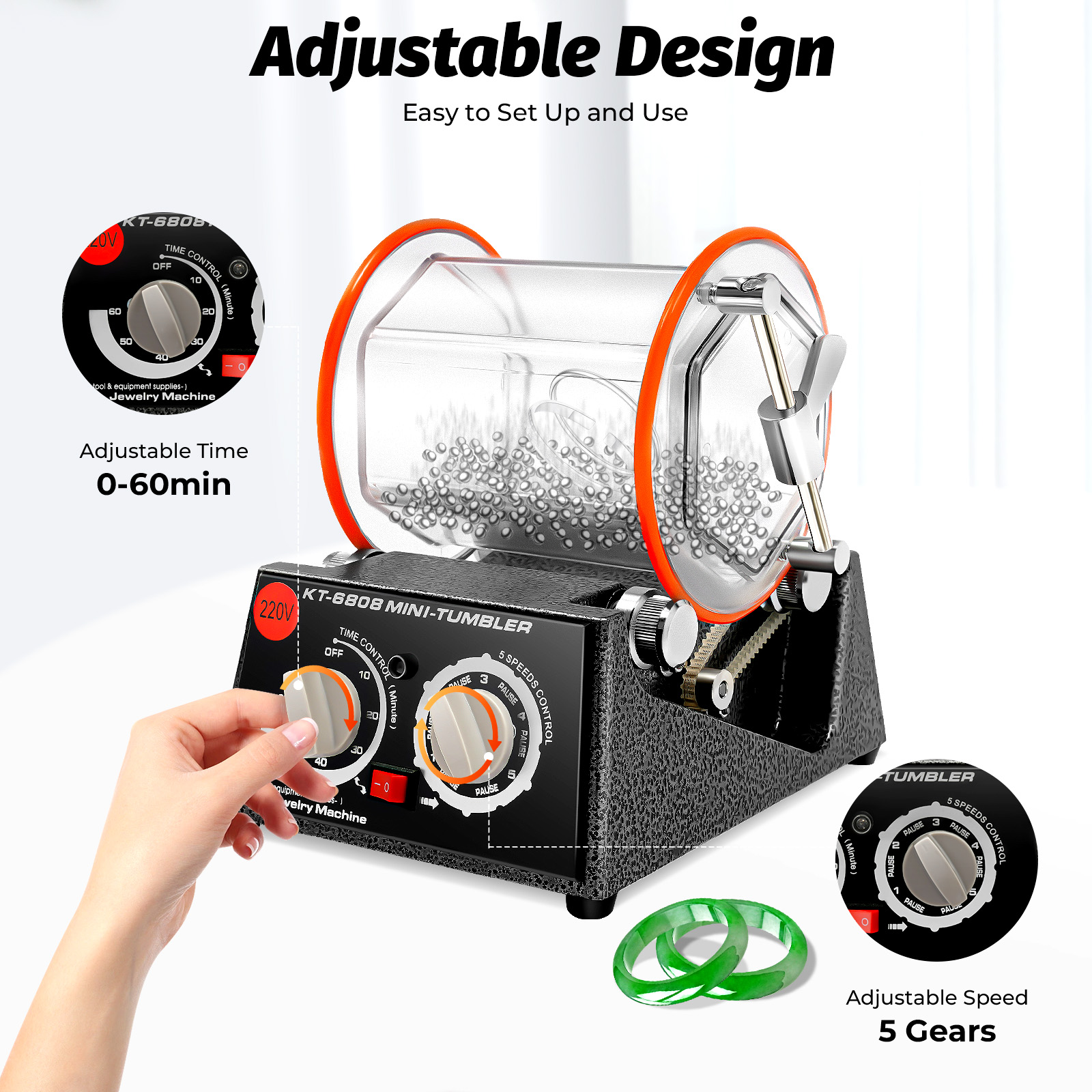 5 Gears Electric Polisher, 60W - Jewelry Making Uk recensie en prijs