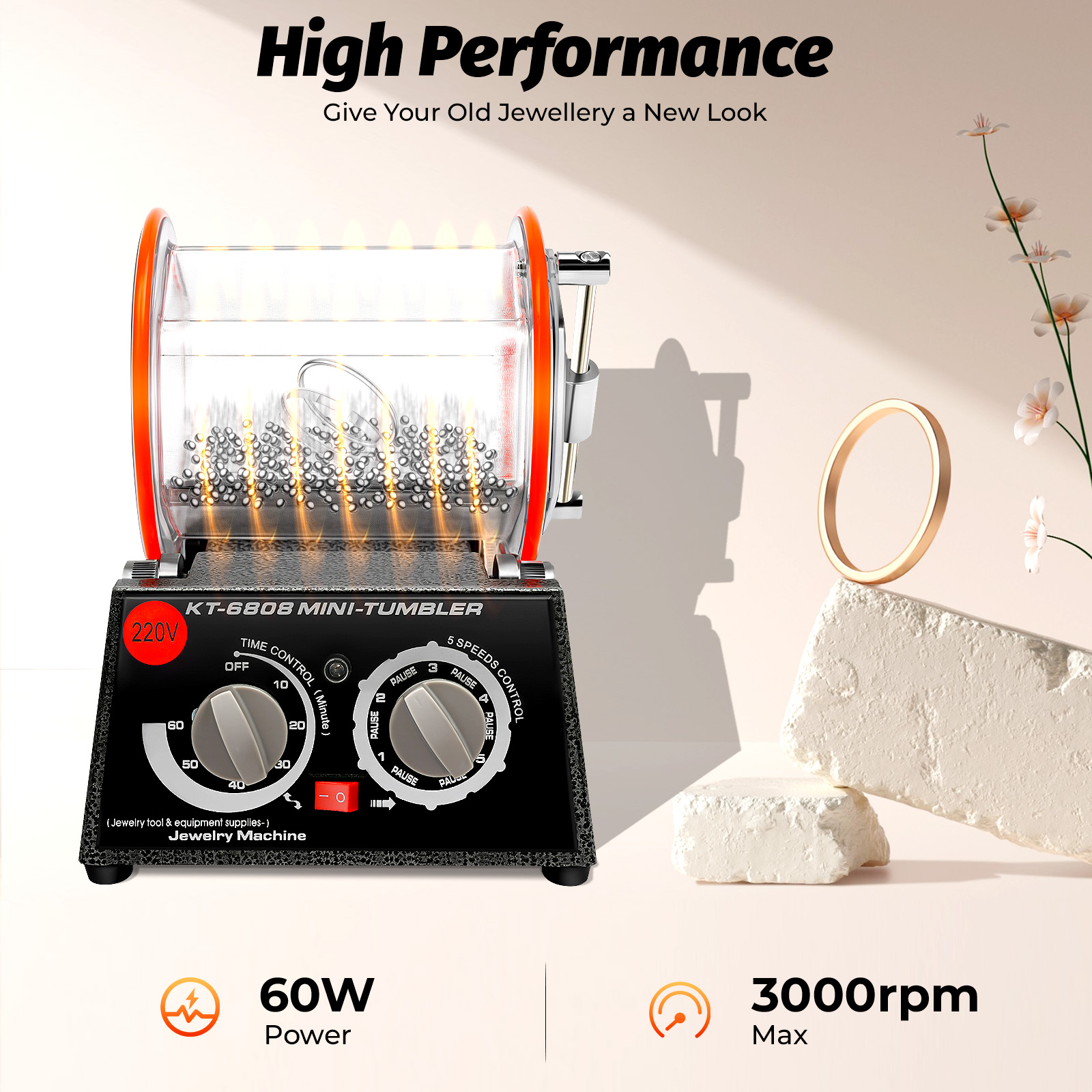 5 Gears Electric Polisher, 60W - Jewelry Making Uk recensie en prijs