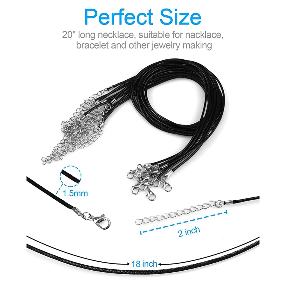 ABQR 24PCS Cord Necklace, 20 i - Jewelry Making Necklaces recensie en prijs