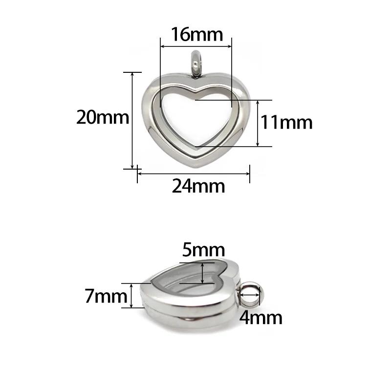 24mm 30mm heart Floating Locke - Jewelry Making For Birthday Party recensie en prijs
