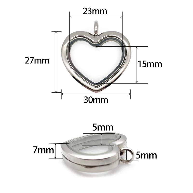 24mm 30mm heart Floating Locke - Jewelry Making For Birthday Party recensie en prijs
