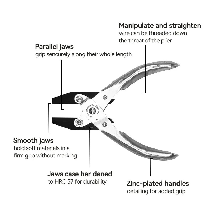 UK MAUN 140mm Smooth Jaws Flat - Jewelry Making Uk recensie en prijs