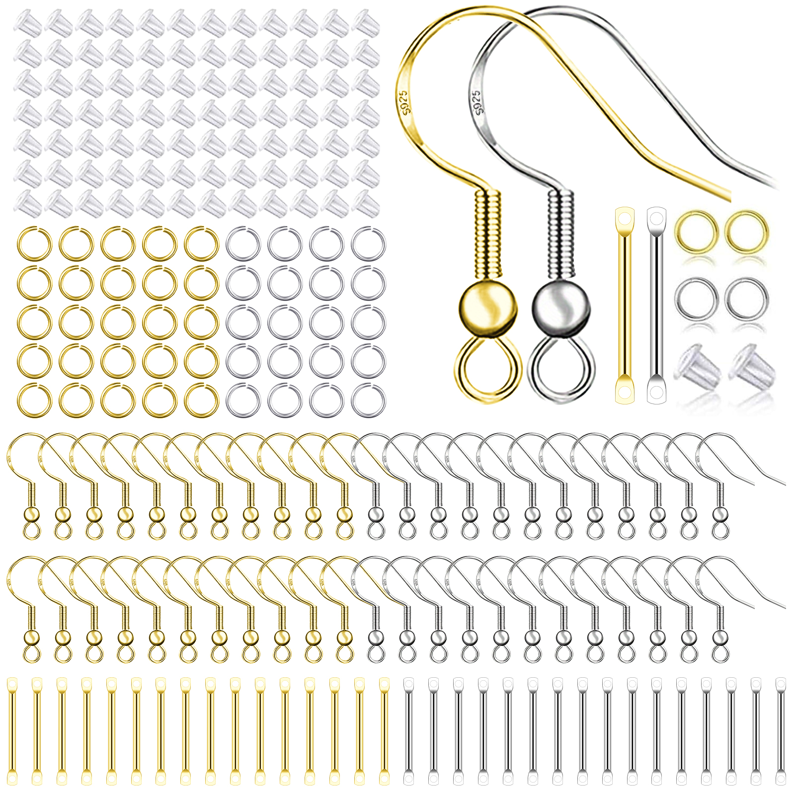 925 Silver/Gold Plated Earring - Jewelry Making Silver recensie en prijs