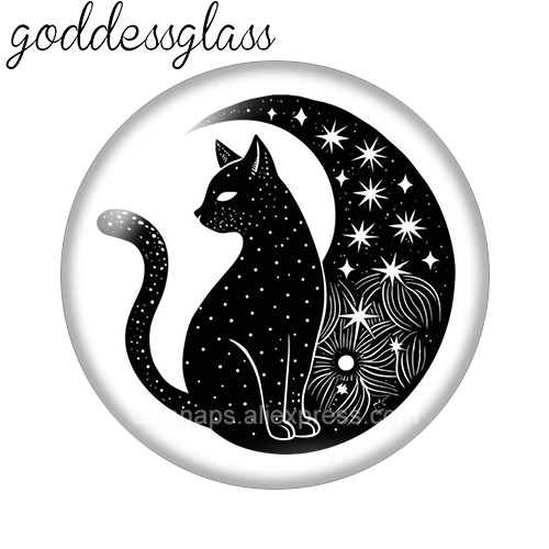Moon&Star Black Cat Cute Drawi - Jewelry Making Drawing recensie en prijs