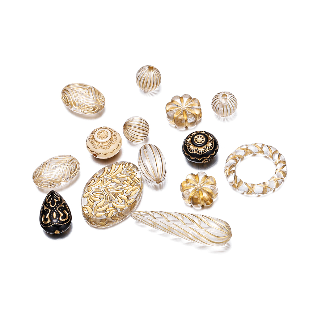 20Pcs Exquisite Acrylic Gold C - Jewelry Making Drawing recensie en prijs