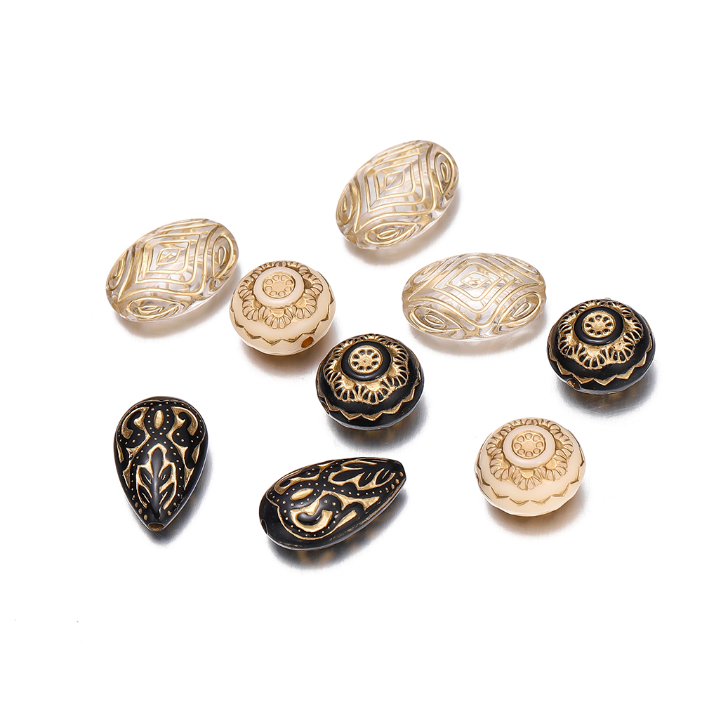 20Pcs Exquisite Acrylic Gold C - Jewelry Making Drawing recensie en prijs