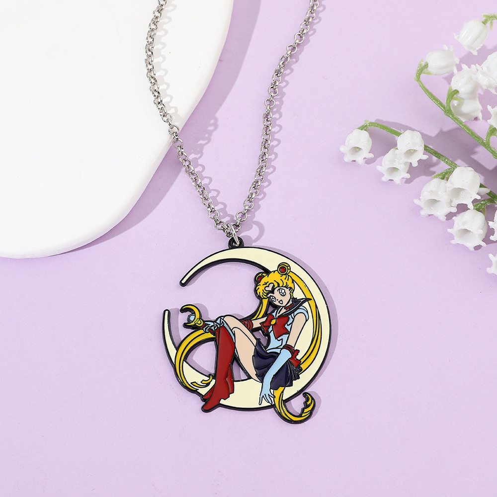 Sweet Anime Metal Enamel Neckl - Jewelry Making Necklaces recensie en prijs