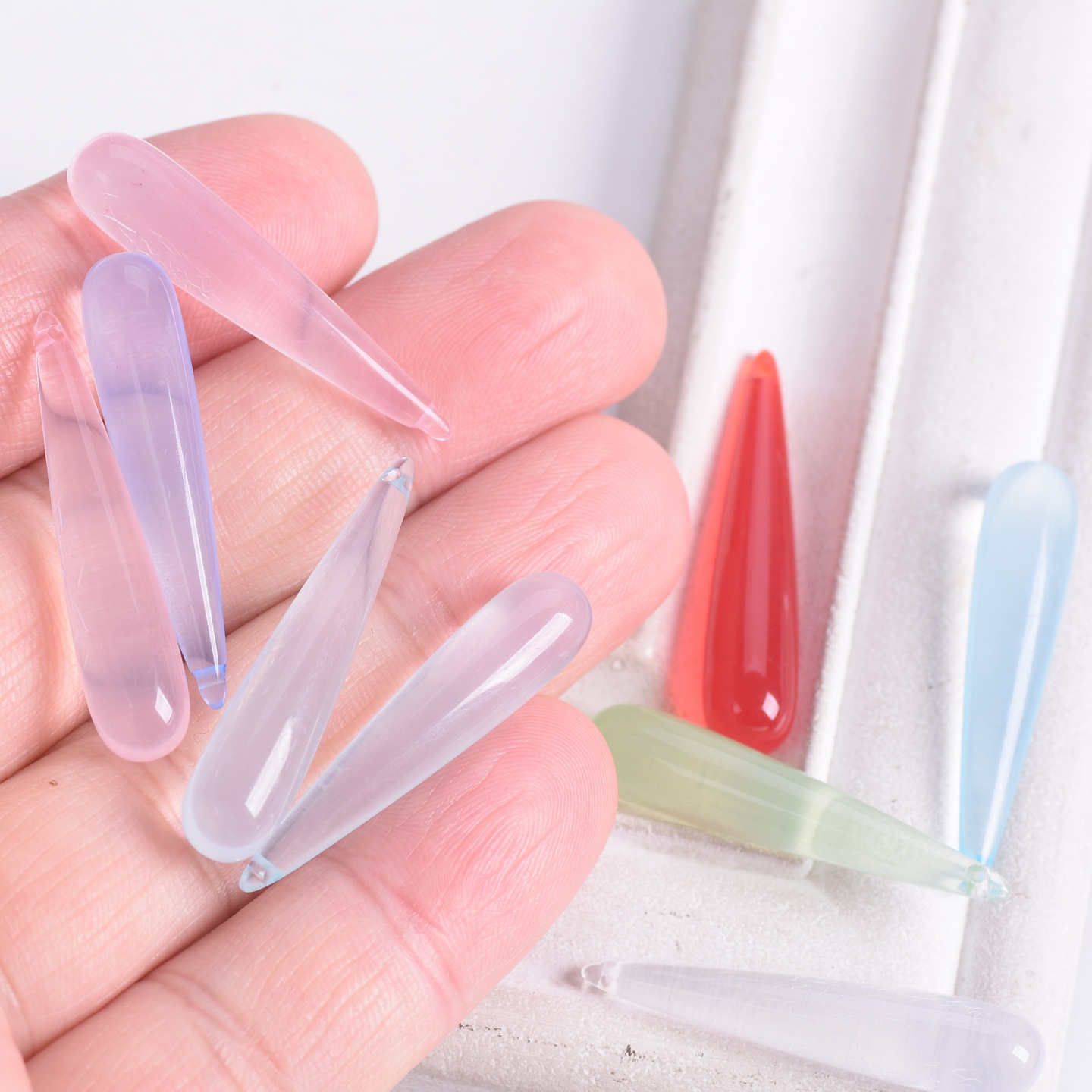 10pcs Long Teardrop Shape 35x7 - Jewelry Making Drill recensie en prijs