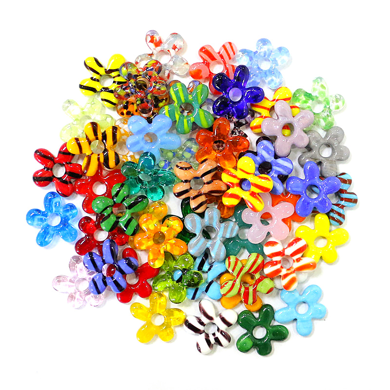 6pcs New Lovely Mini Glass Flo - Jewelry Making For Birthday Party recensie en prijs