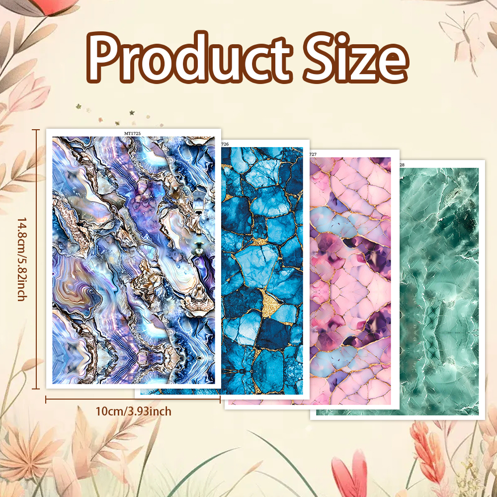 4pcs Transfer Paper Marble Leo - Jewelry Making For Birthday Party recensie en prijs