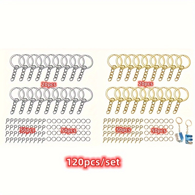 120pcs DIY Keychain Jump Rings - Jewelry Making Drill recensie en prijs