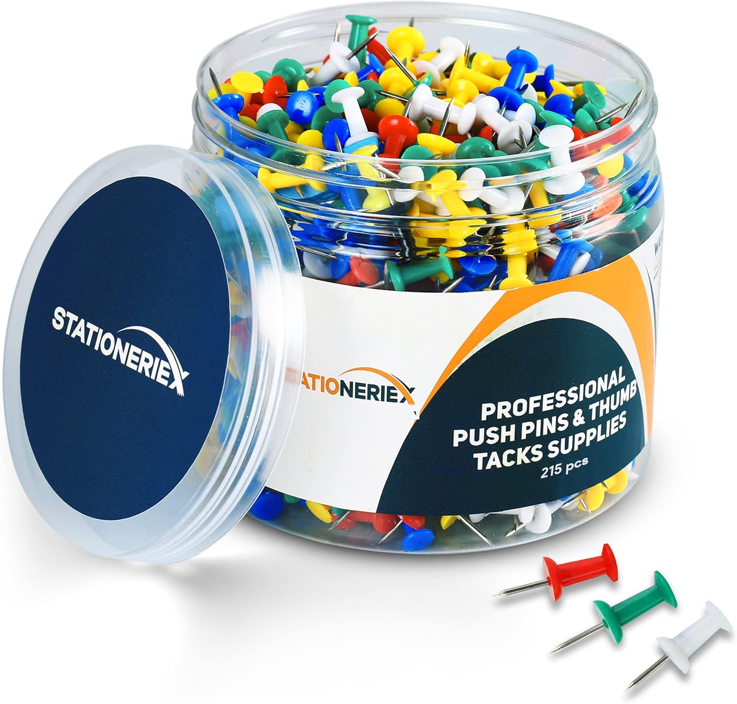 215 Assorted Color Push Pins f - Head Pin Assorted recensie en prijs
