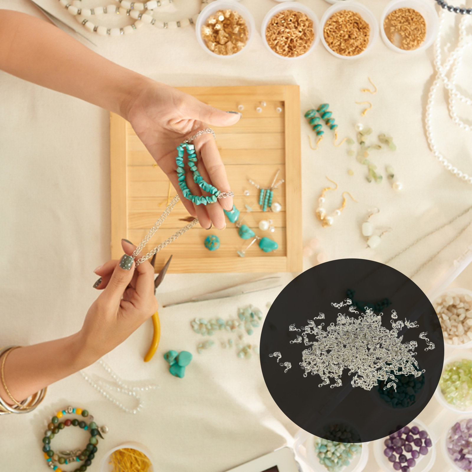 300Pcs Jewelry Crimps Beads Pa - Jewelry Making Knots recensie en prijs