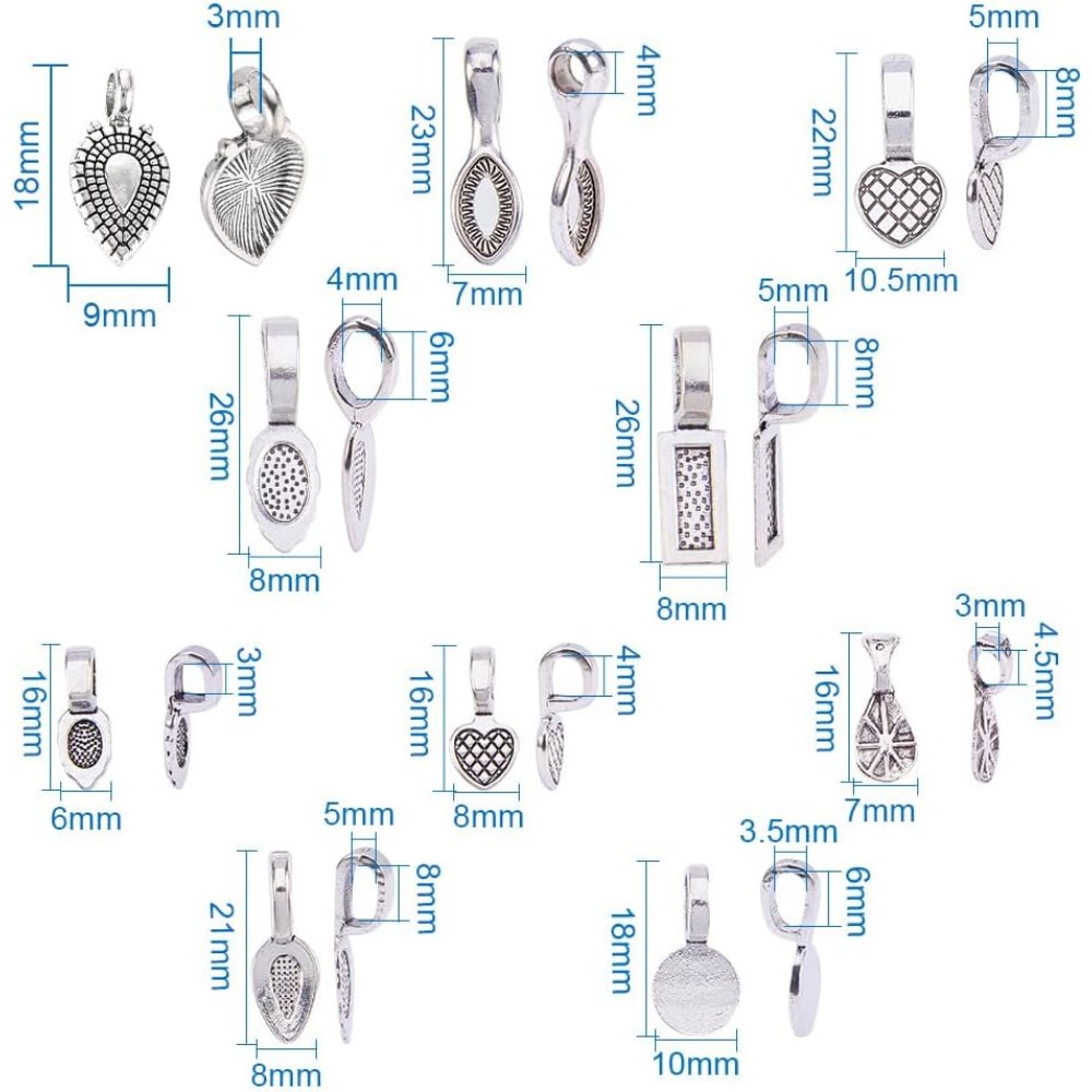 200 Pieces 10 Style Tibetan Si - Jewelry Making Silver recensie en prijs