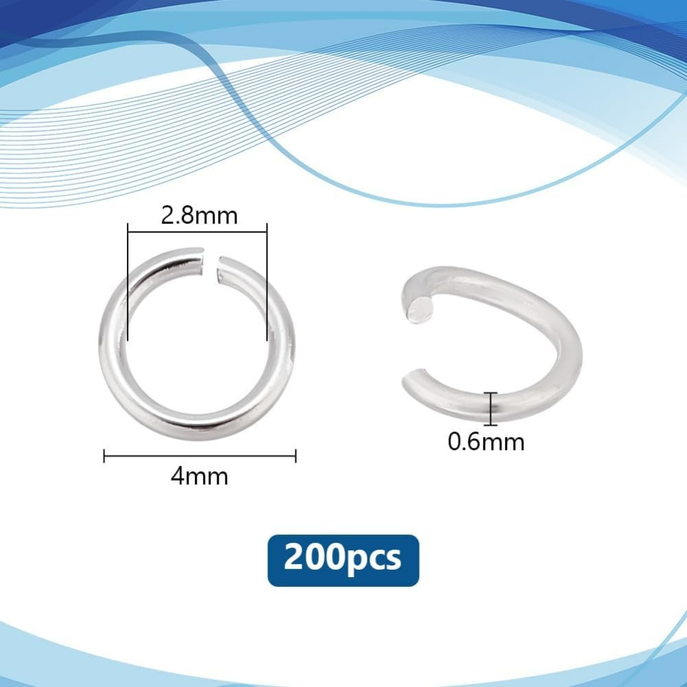 200pcs 925 Sterling Silver Pla - Jewelry Making Silver recensie en prijs