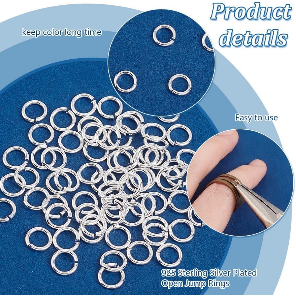 200pcs 925 Sterling Silver Pla - Jewelry Making Silver recensie en prijs